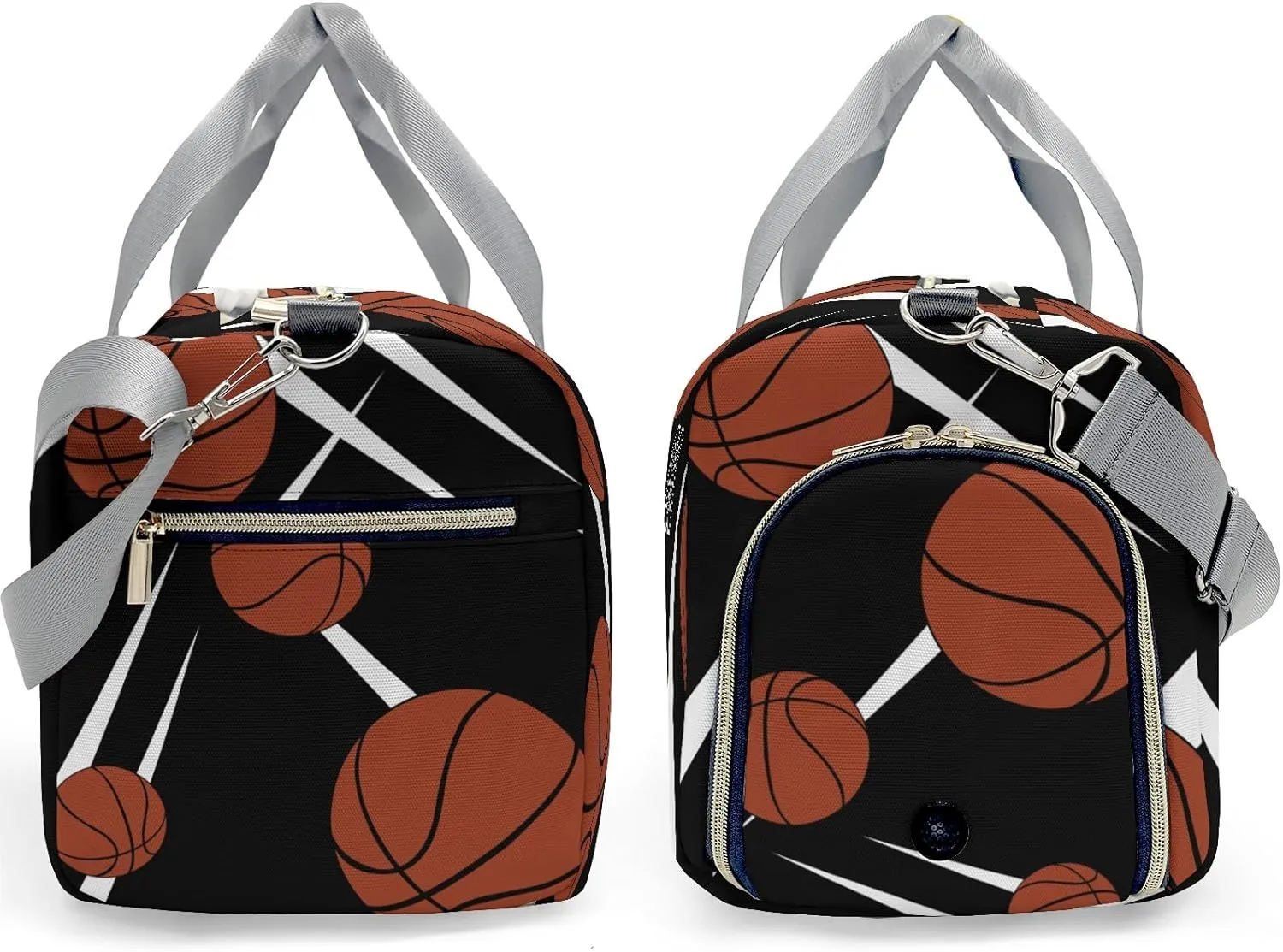 Personalized MultiFunction Number Sport Basketball Player Team Black Sport Dance Bag,Custom Duffle Bag Gym Bag Customized Travel Duffel Bag with Name or Text
