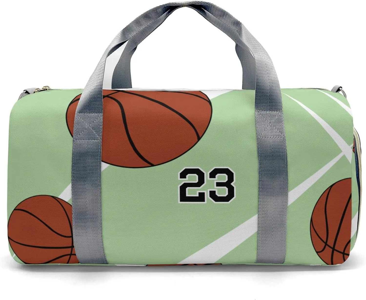 Personalized Number Sport Basketball Player Team Mint Dance Bag Girls Yoga Bag Dance Bag With Name,Patch Travel Duffel Bag Women Cheerleader Bag Sport Duffle Bag for Gym Ballet