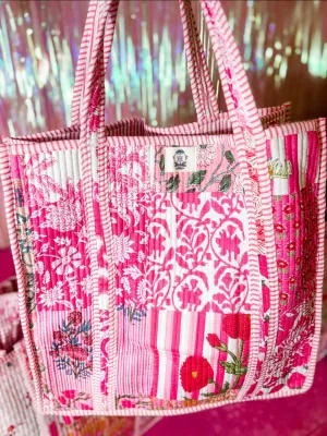 Pink City | Regular Quilted Tote Bag