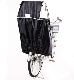 Pistro Waterproof Bike Child Seat Rain Cover - Durable Black Weather Protection for Kids Bicycle Seats, Universal Fit for Most Bike Seats (Adjustable Straps)