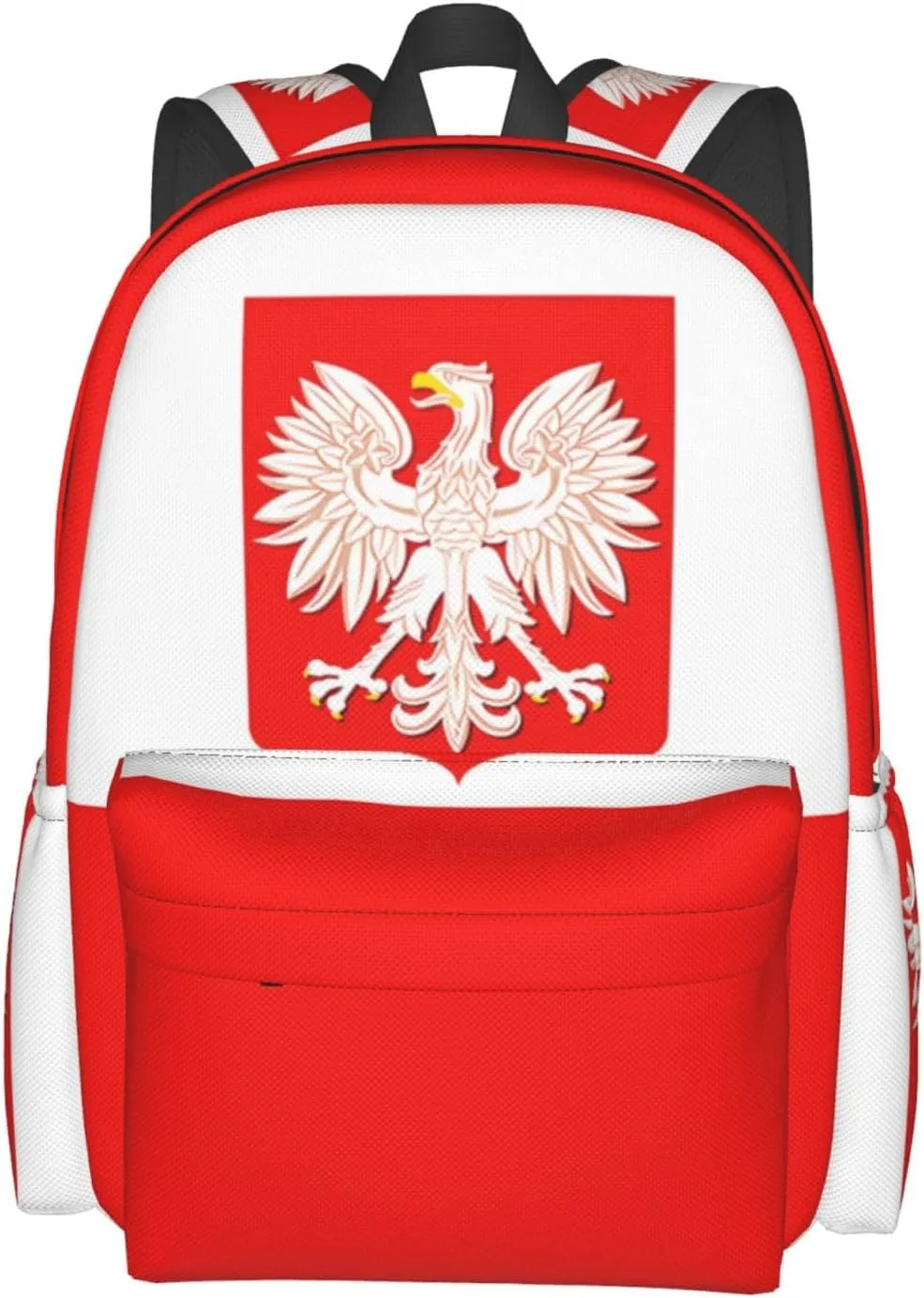 Polish Flag Poland Polska Eagle Laptop Backpack Work Travel Backpacks Business Rucksack Casual Outdoor Daypack with Adjustable Strap Bags for Sports Office Gym Hiking