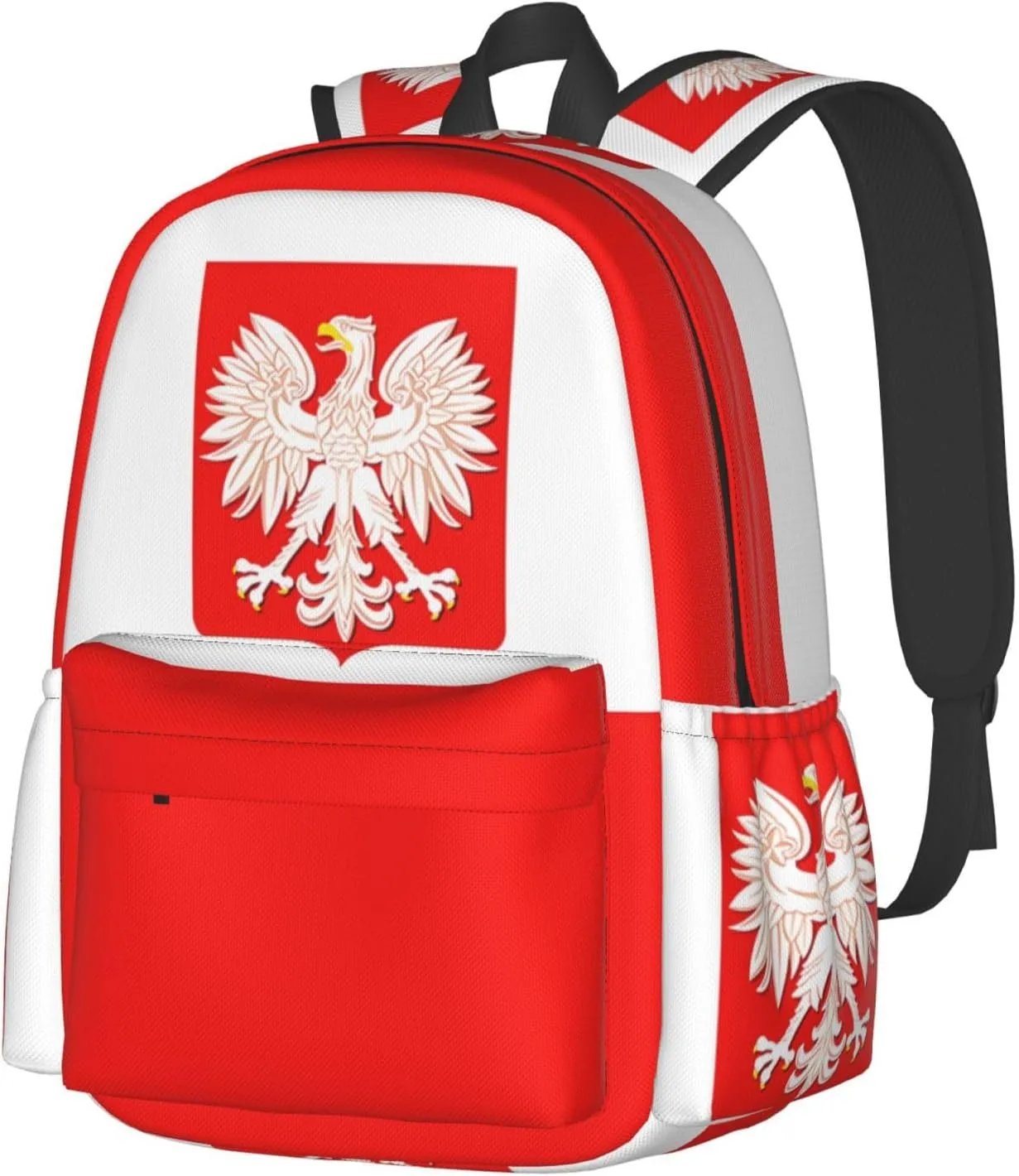 Polish Flag Poland Polska Eagle Laptop Backpack Work Travel Backpacks Business Rucksack Casual Outdoor Daypack with Adjustable Strap Bags for Sports Office Gym Hiking