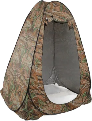 Pop Up Tent Instant Tent Leaf Pattern 3 Windows Sports Pop Up Tent for Shade Toilet Shower Bath Changing Tent for Camping Hiking Fishing