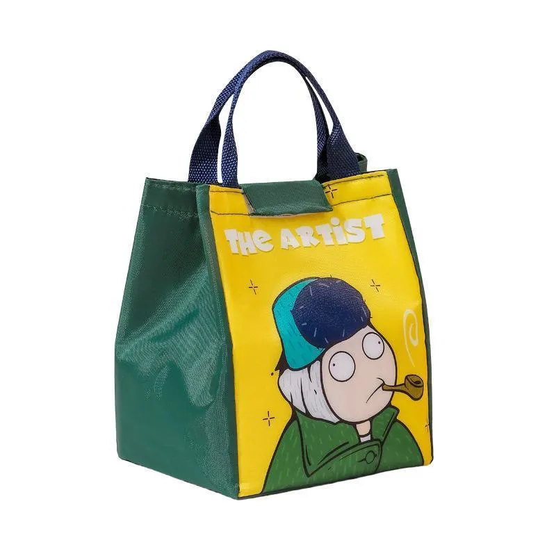 Portable Lunch Bag 1PC 4Colours 19*16*23cm Thermal Insulated