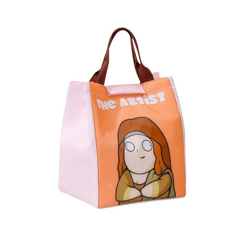 Portable Lunch Bag 1PC 4Colours 19*16*23cm Thermal Insulated
