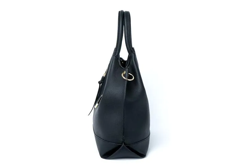 Prado Authentic Premium Leather Bag Set of 3 - Black