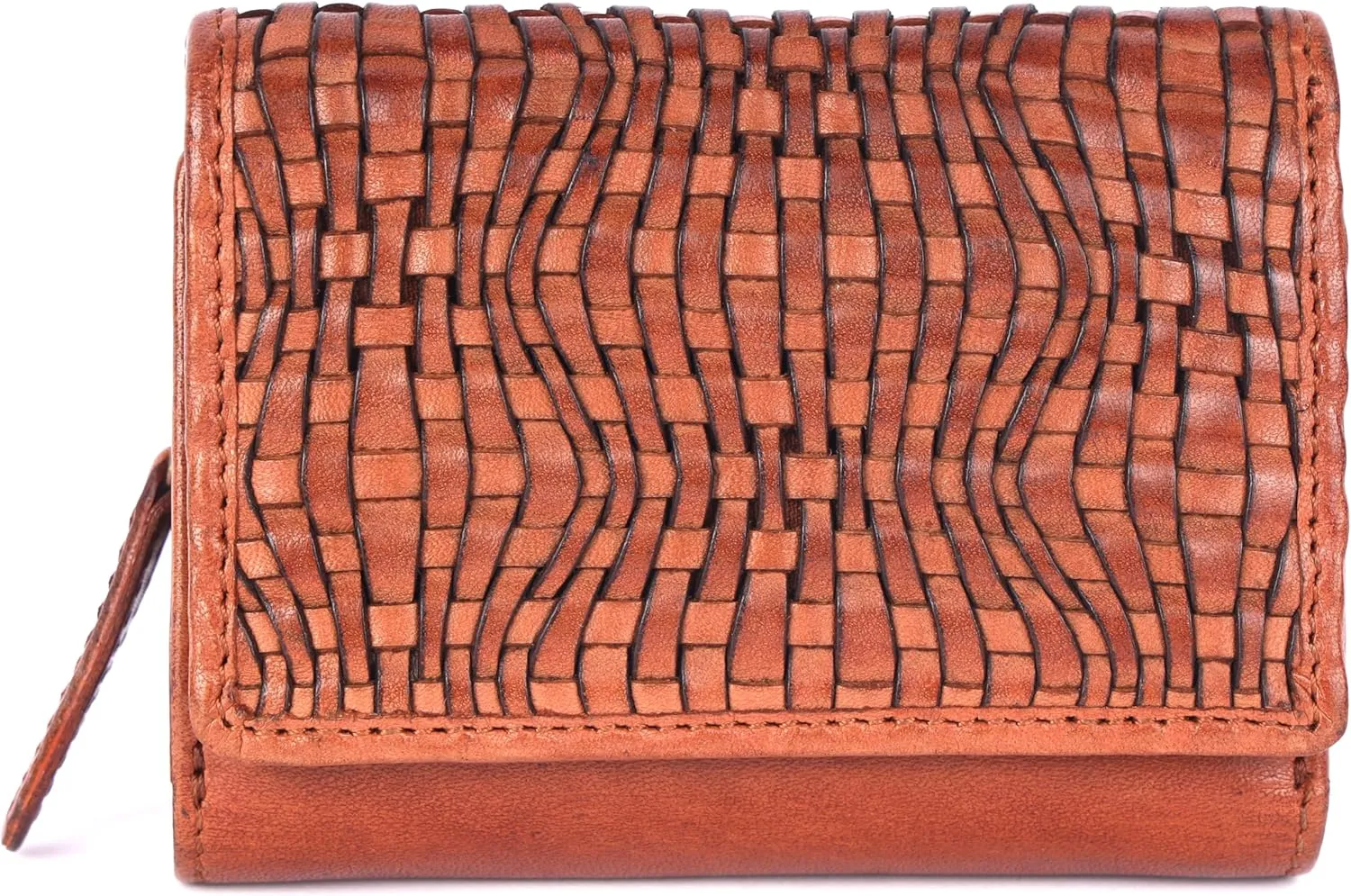 Premium Genuine Leather Women's Wallet: RFID Blocking, Multiple Card Slots, Zipper Pocket - Stylish & Durable - Perfect for Everyday Use (VL-408-Cognac)