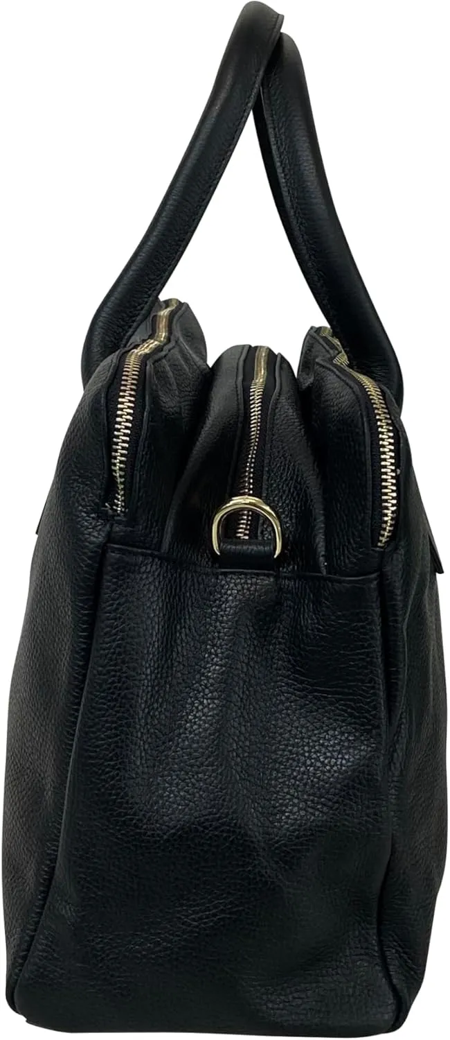 Premium Italian Leather Handmade in Florence, Italy. Satchel Shoulder Bags for Women with Full-Grain Leather Made in Italy