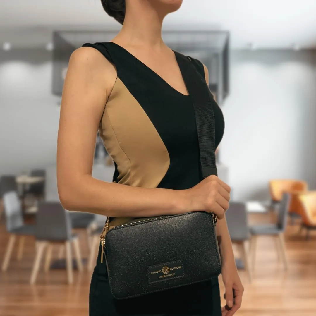 Premium Italian Leather Handmade in Tuscany, Italy. Crossbody Handbags for Women with Adjustable Strap Made in Italy