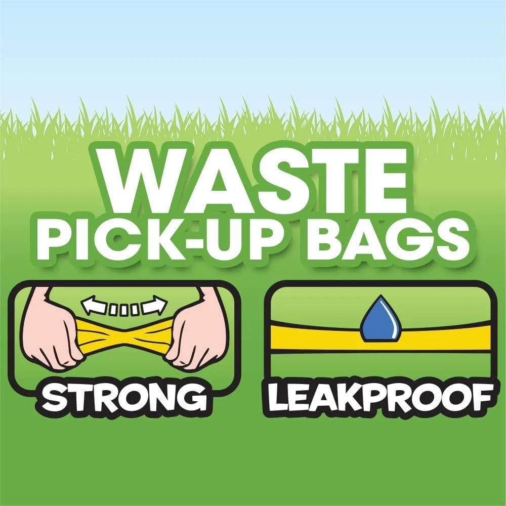 Premium Odor Blocking Dog Poop Bags & Dispenser - Leakproof Waste Pick-Up Bags - 600 count