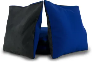 Professional Cornhole Bags Dual Sided - Slick & Slide Resin Filled Suede and Canvas (Set of 4 Bags)