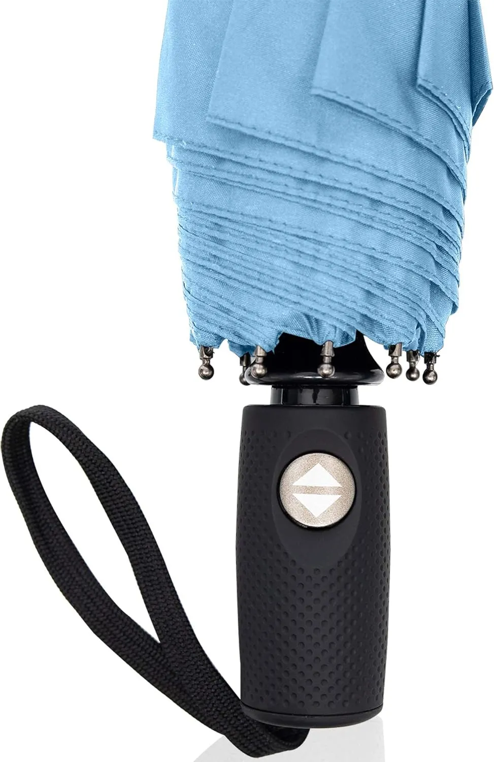 RainPlus Windproof Travel Umbrella - Compact, Automatic, Folding and Portable - Umbrellas For Rain for Men and Women - Car, Backpack, Purse, Strong & Wind Resistant