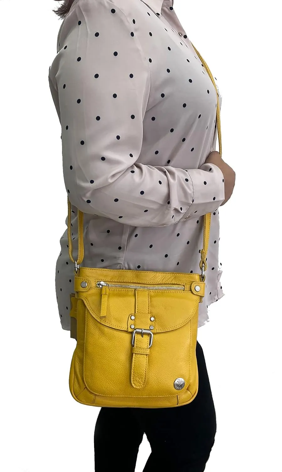 Real Leather Soft Small Womens Crossbody Handbags & Purses - Premium Sling Crossover Shoulder Bag