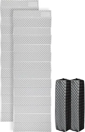 REDCAMP Foldable Foam Camping Pads for Sleeping, Waterproof Closed Cell Foam Camping Sleeping Pad - Ultra-Lightweight for Hiking & Backpacking, R-2.1 Insulated, Royal Blue/Grey/Green/Brown/Khaki