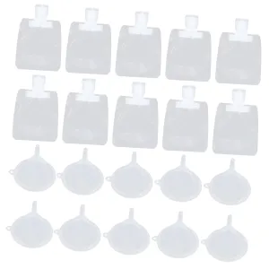 Refillable Travel Bag 20pcs Small Funnels Leak-proof Squeeze Bag for Toiletries