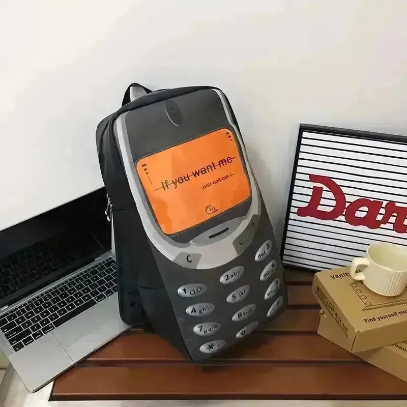 Retro 3310 Mobile Phone Shaped Backpack
