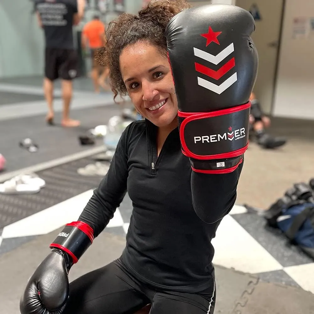 Revgear Premier Boxing Gloves for Punching Boxing Kickboxing | Perfect for Training Sessions with Speed Bags, Heavy Bags, and Focus Mitts Men and Women | Comfortable and Durable | Unbeatable Value