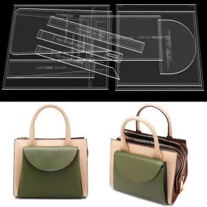RIVEENY Shoulder Bag Handbag Acrylic Template Leather Pattern Acrylic Leather Pattern Leather Templates for Women's Crossbody Bag