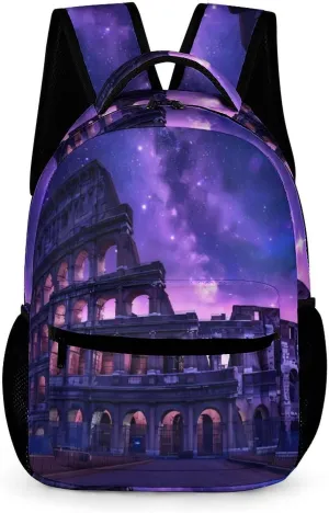 Rome Italy Famous Ancient Landmark Laptop Backpack for Men Women Casual Computer Bag Work Bags for Travel Business