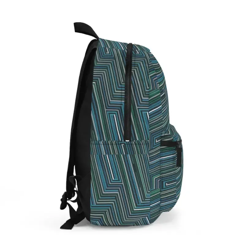 Roomy Blue Backpack with Adjustable Shoulder Straps