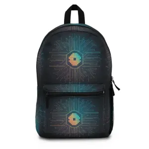 Roomy Electric Circuit Pattern Backpack