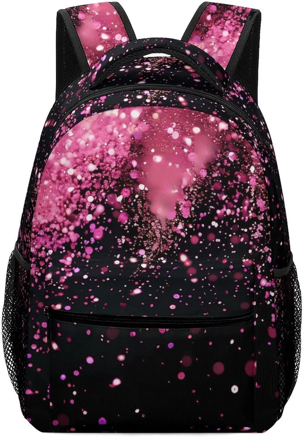 Rose Gold Particles Laptop Backpack Lightweight Travel Backpack Business Work Bag Carry on Backpack with Adjustable Strap