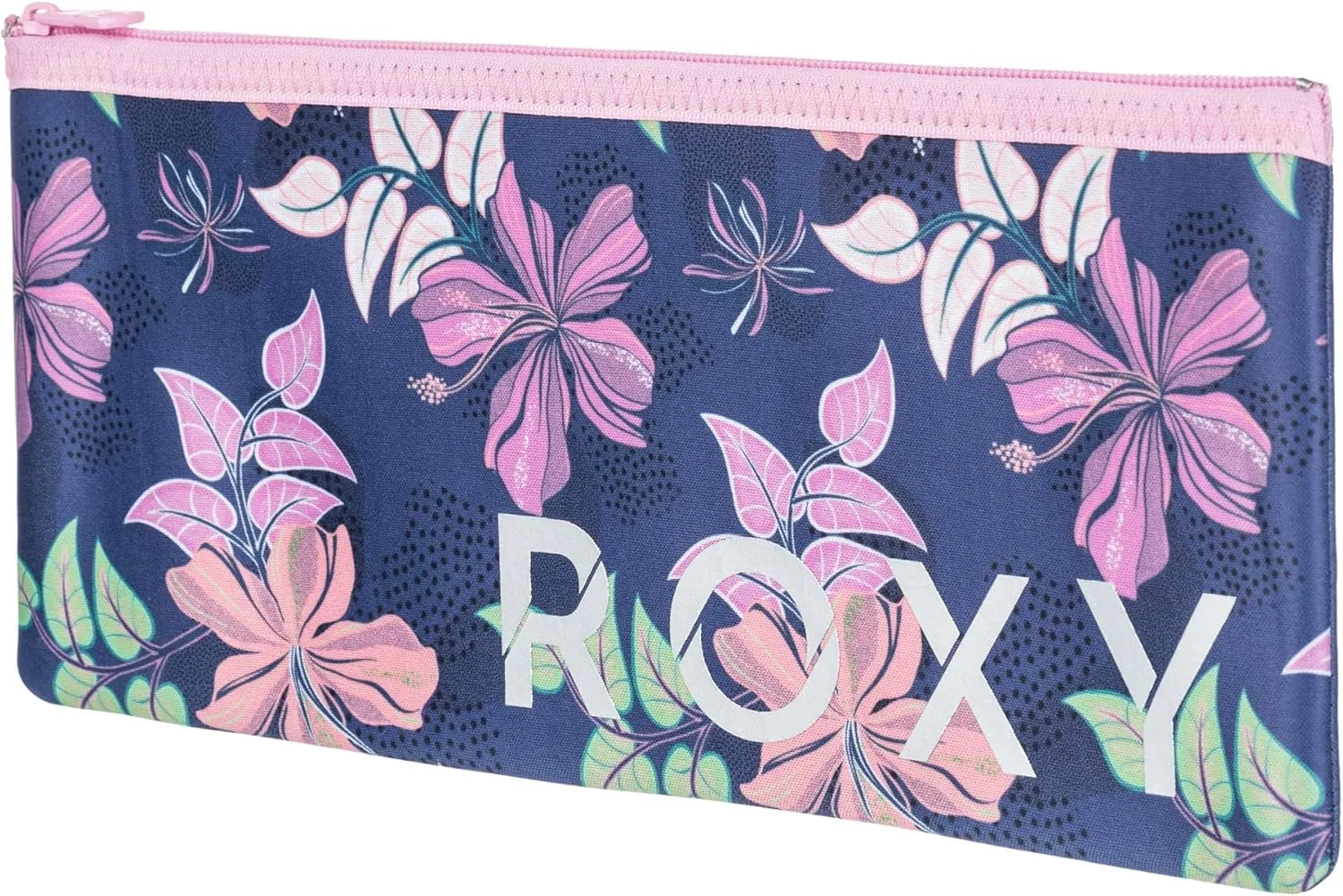 Roxy Makeup Storage Case | Cosmetics | Reusable | Zipper Closure | Lightweight | Accessories Make Up Bag, One Size, Happy Wednesday-Wild Wind Sunny Floral RG