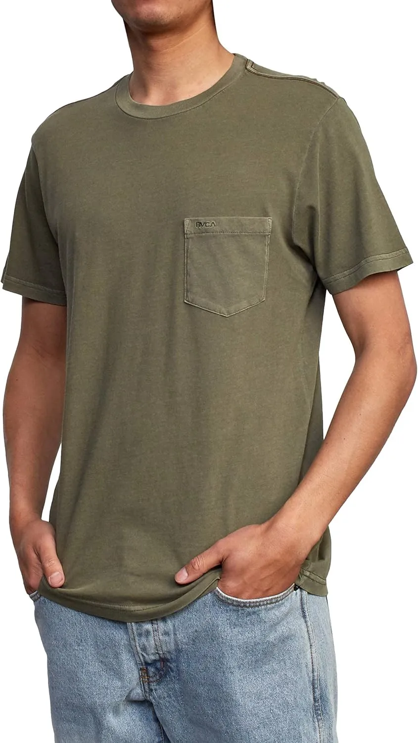 RVCA Men's PTC Pigment Dye Short Sleeve Premium Tee Shirt