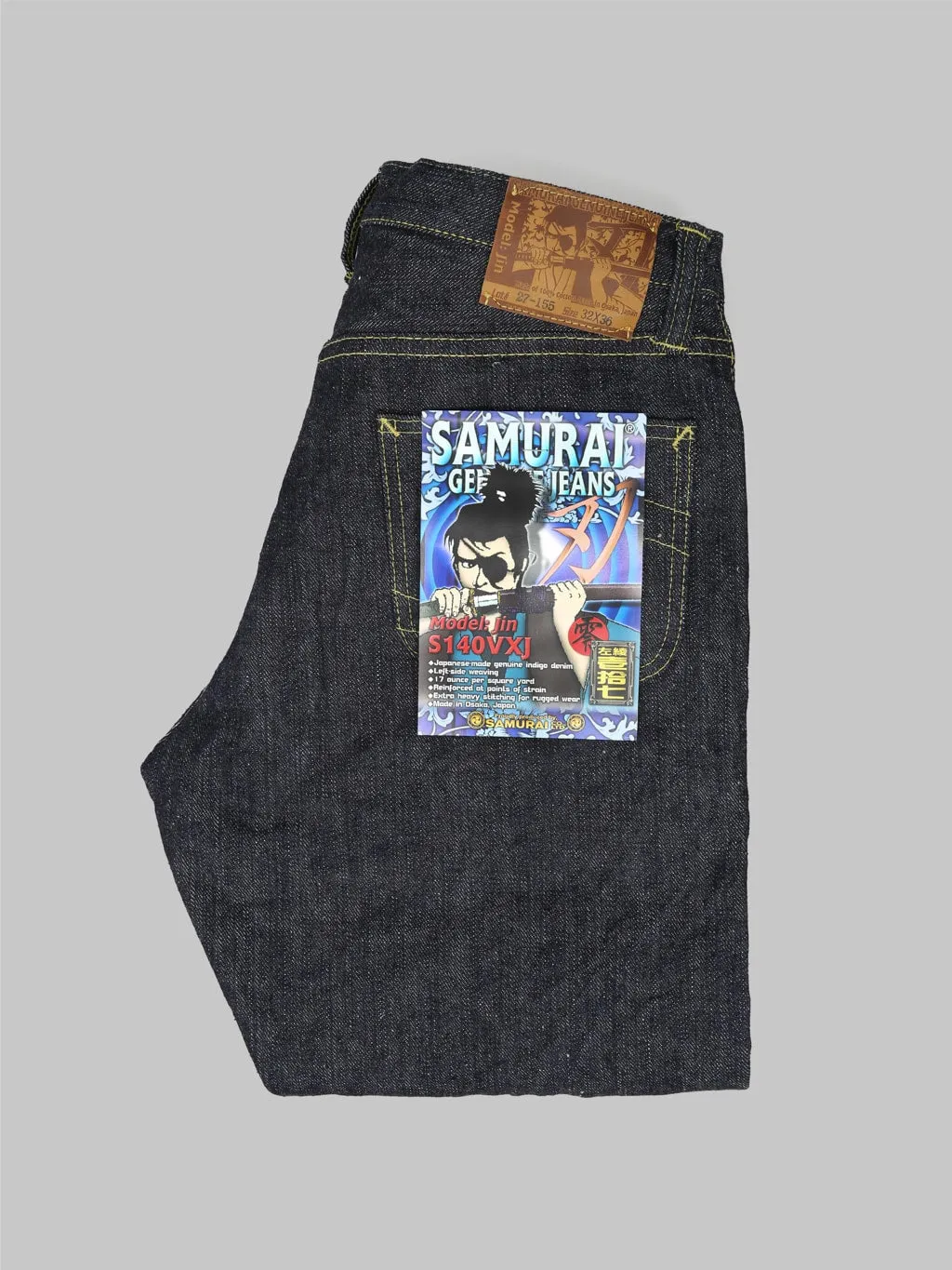 Samurai Jeans S140VXJ "JIN" 17oz Left Hand Twill Relaxed Tapered Jeans