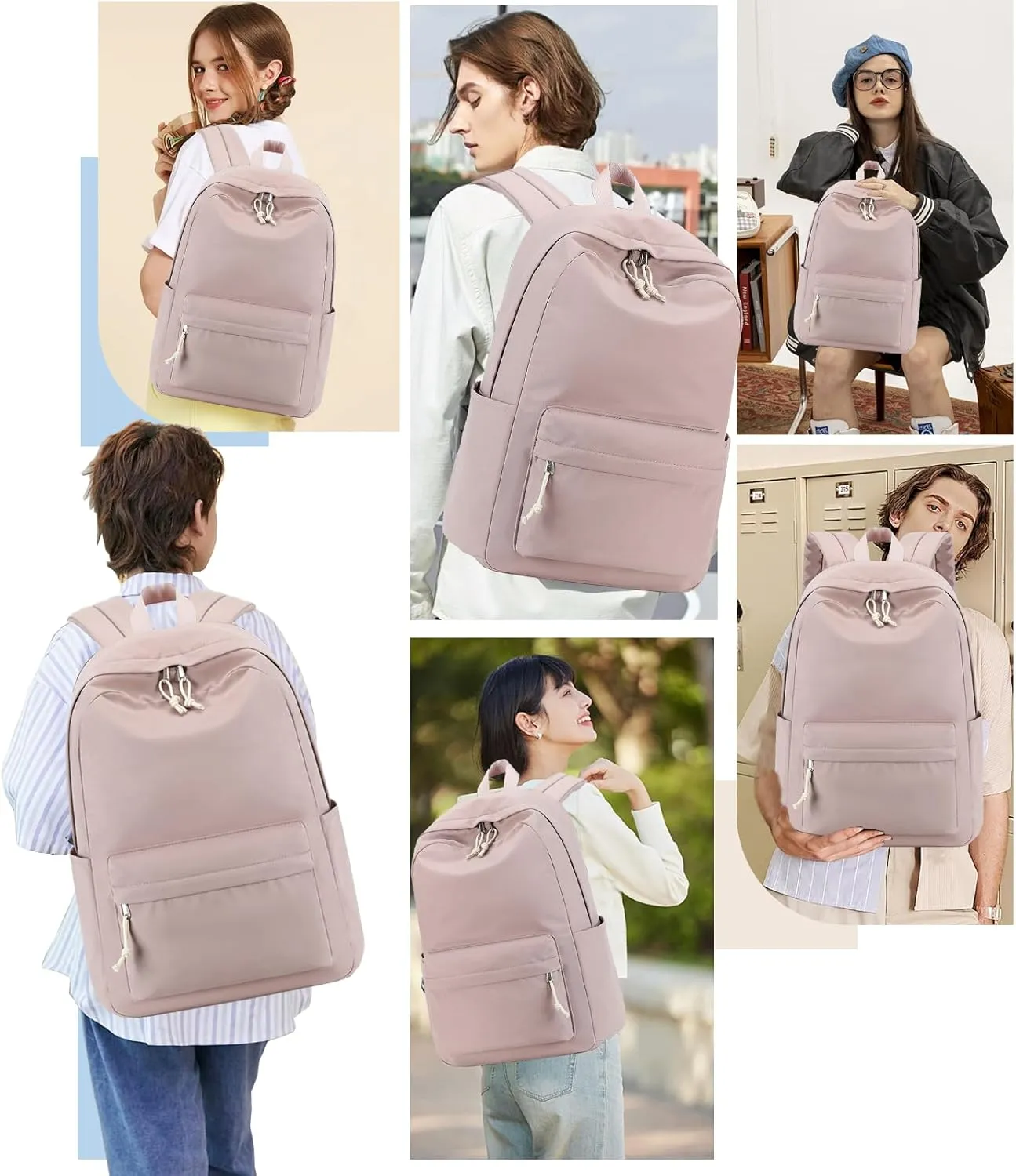 School Backpack for Teen Girls Women Laptop Backpack College Bookbags Middle School Travel Work Commuter Back Pack