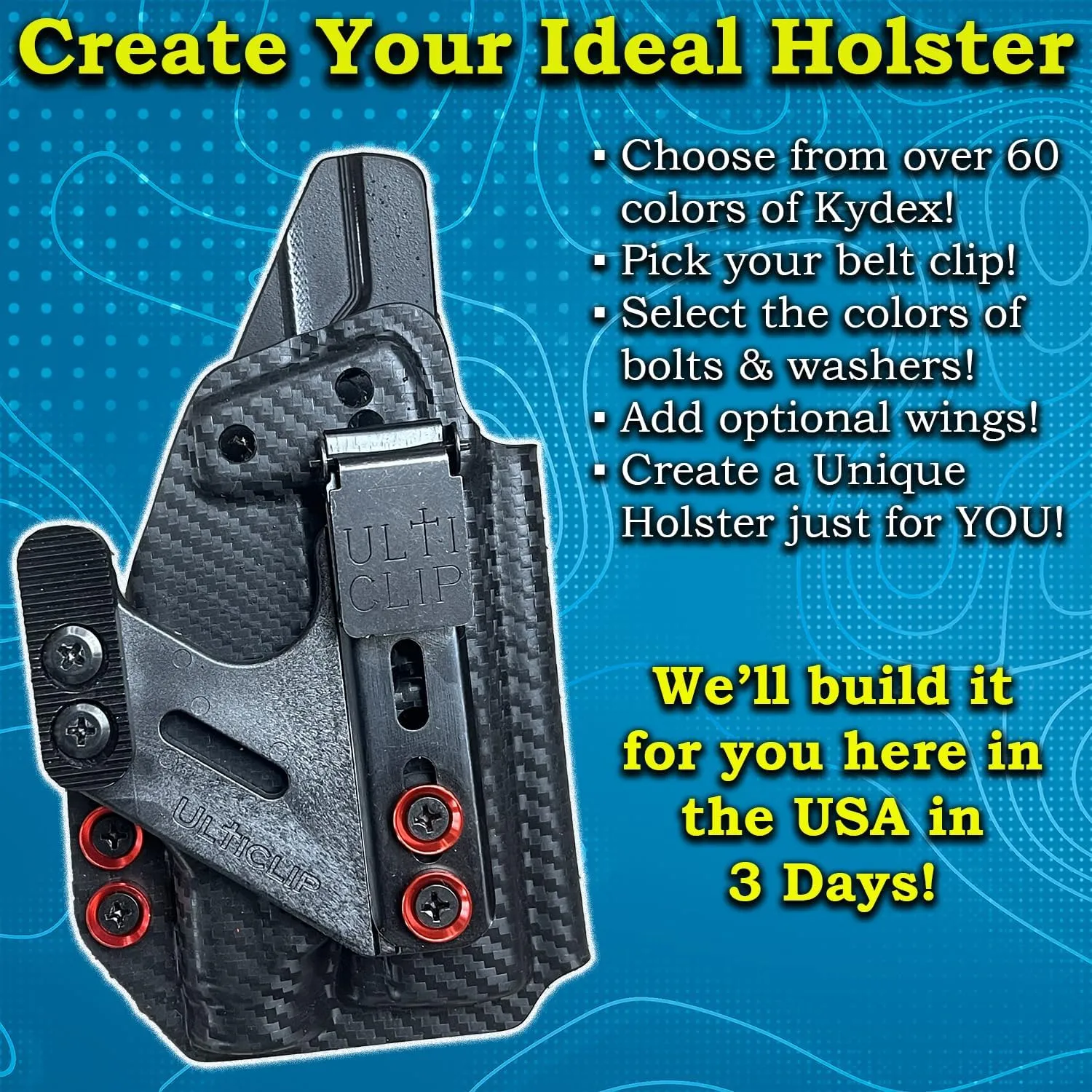Shadow Systems CR920P Holster :: Made in USA :: IWB Holster for Shadow Systems CR920P :: Veteran Owned Company :: Over 60 Color Options