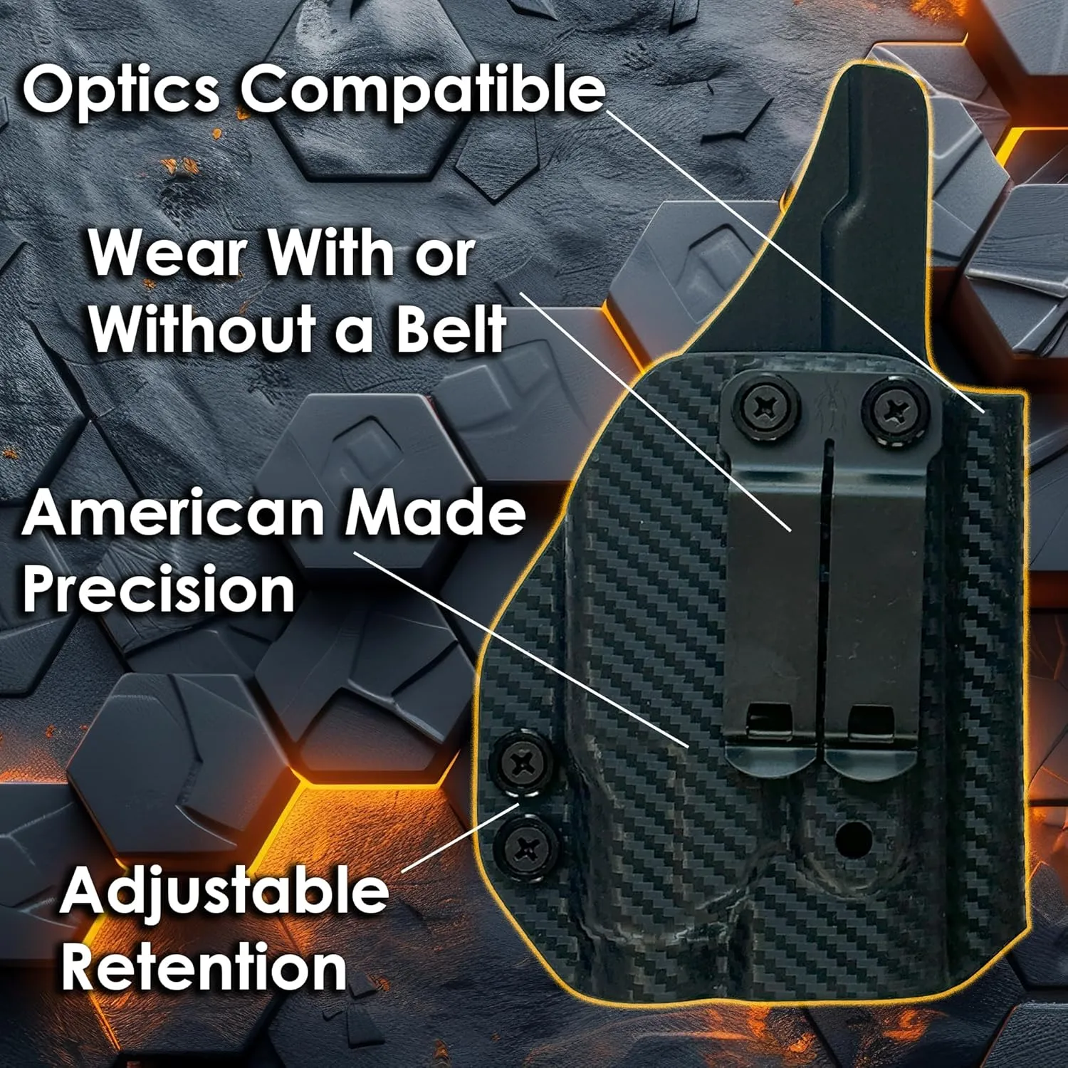Shadow Systems MR920 Holster with TLR7X :: Made in USA :: IWB Holster for Shadow Systems MR920 with TLR7X :: Veteran Owned Company :: Over 60 Color Options