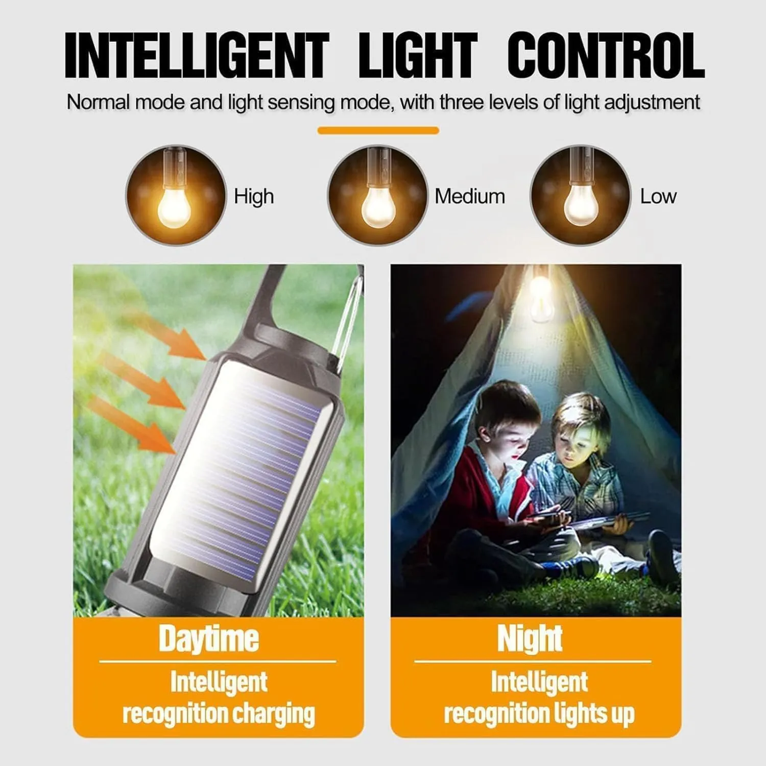 Shineshore Solar Rechargeable Hooked Camping Light, Shineshore LED Solar Tent Lights Battery Powered with Clip Hook, for Hiking, Camping, Fishing, Waterproof (styleA, 5pcs)