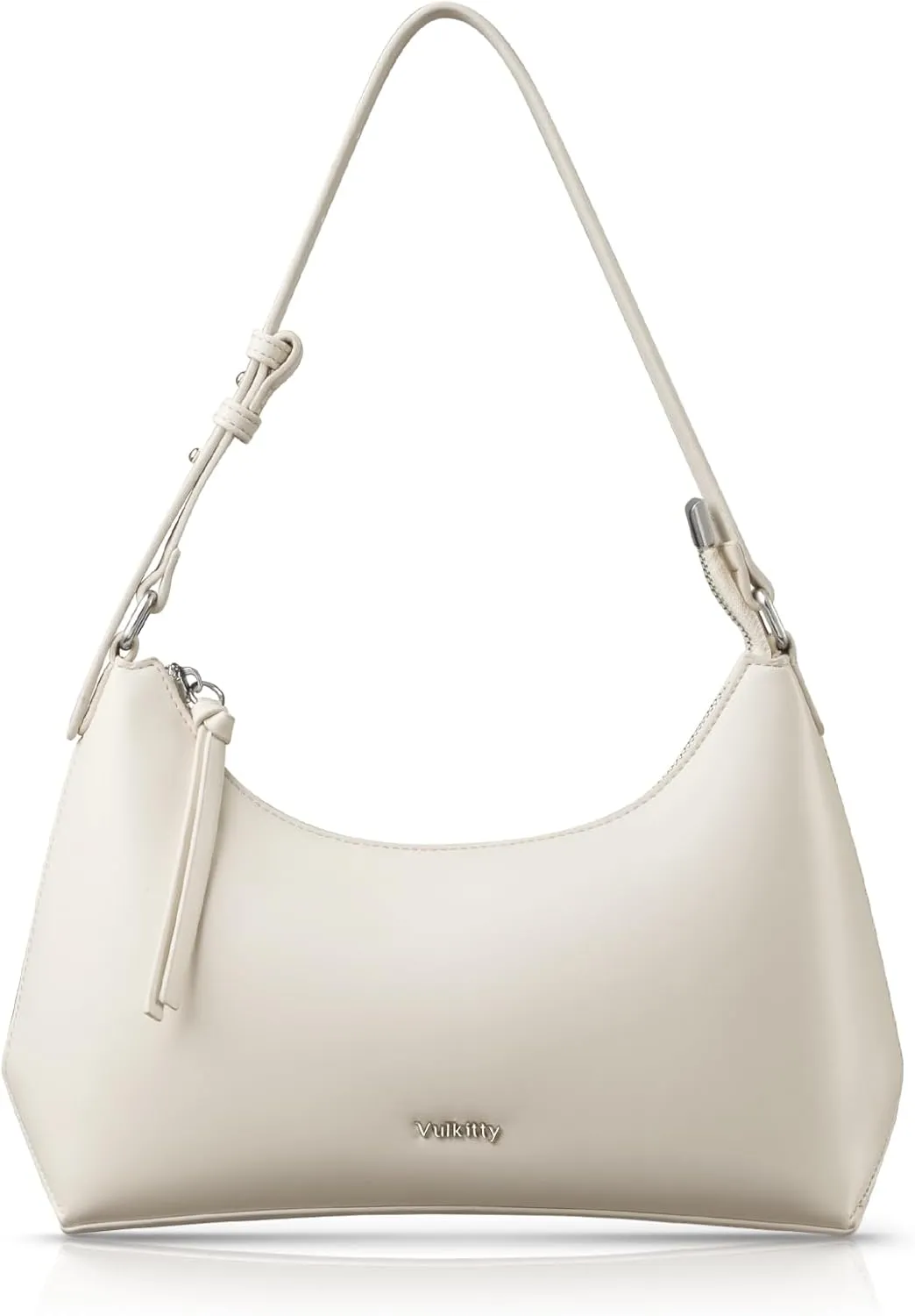 Shoulder Bag For Women Leather Hobo Handbag Crescent Underarm Purses with Adjustable Strap