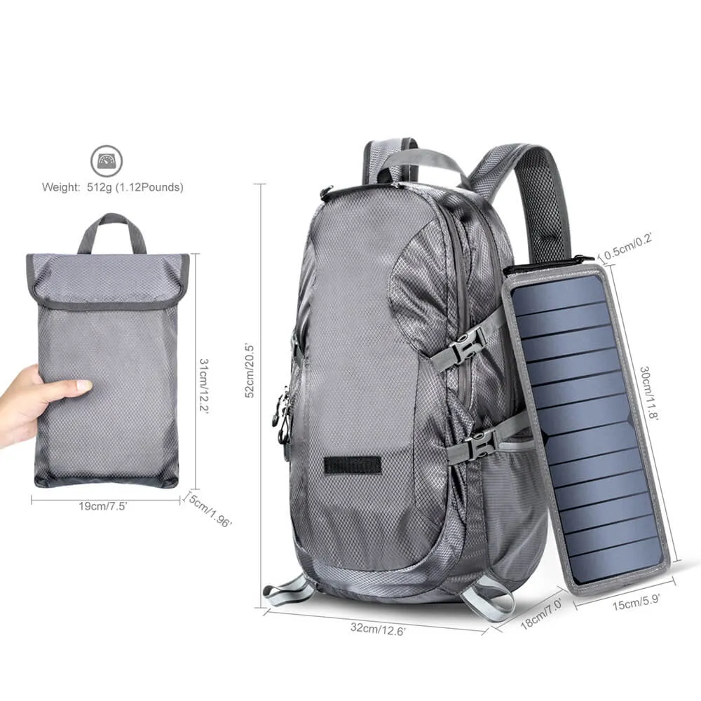 SIERRA - Foldable Solar Backpack 30L