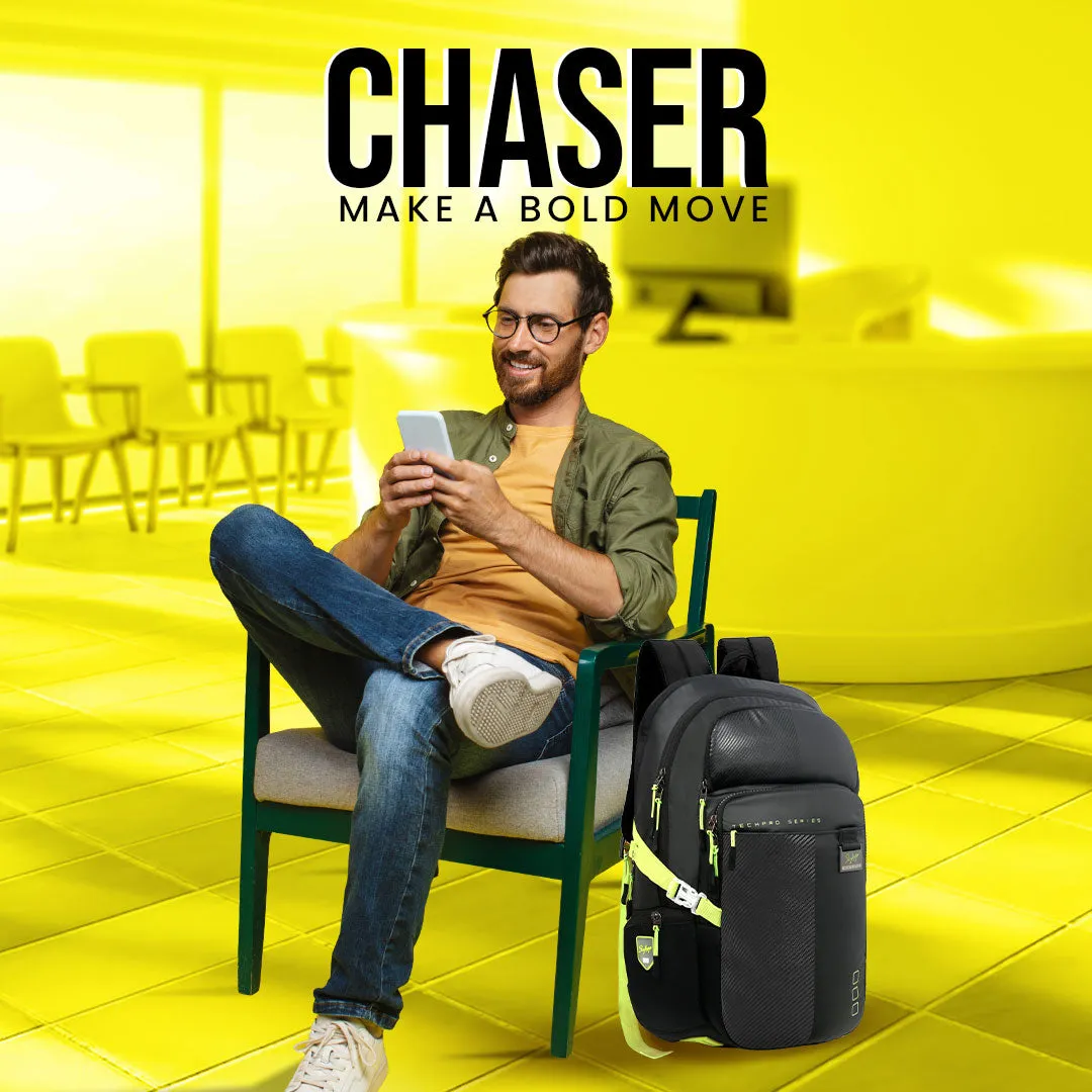 Skybags Chaser 02  Laptop Backpack (H) Black