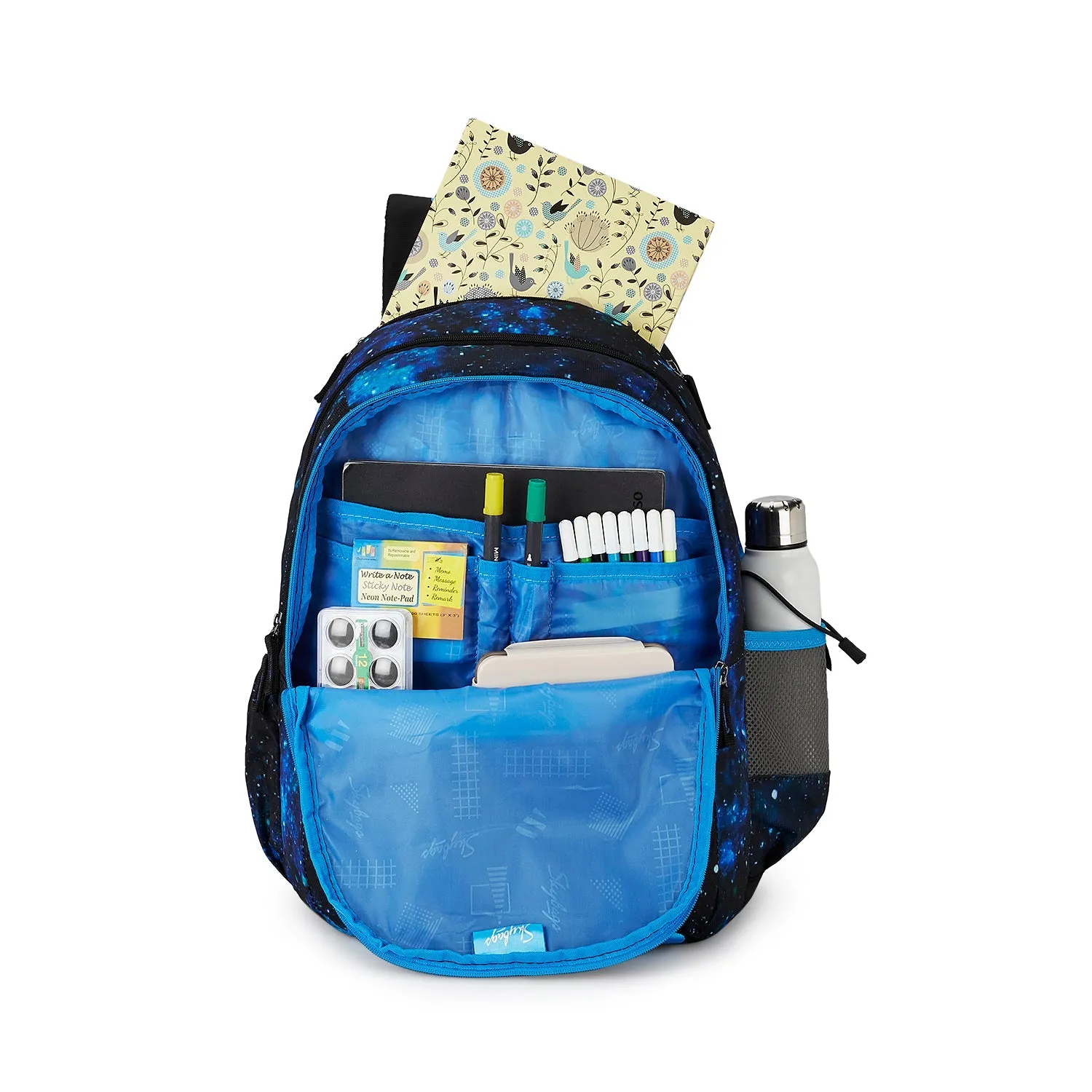 Skybags New Neon 22  10 School Backpack Blue