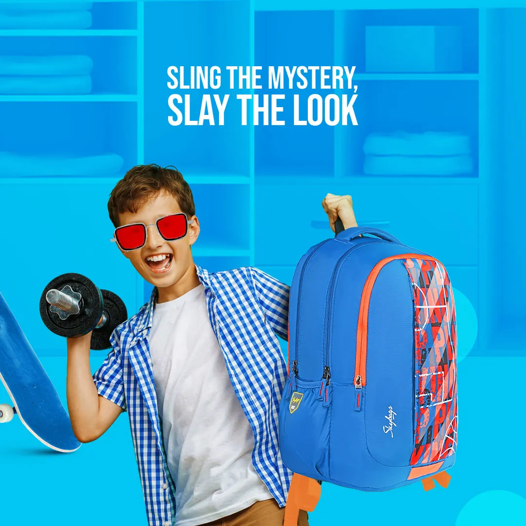 Skybags New Neon 23-09  School BP (H) Royal Blue