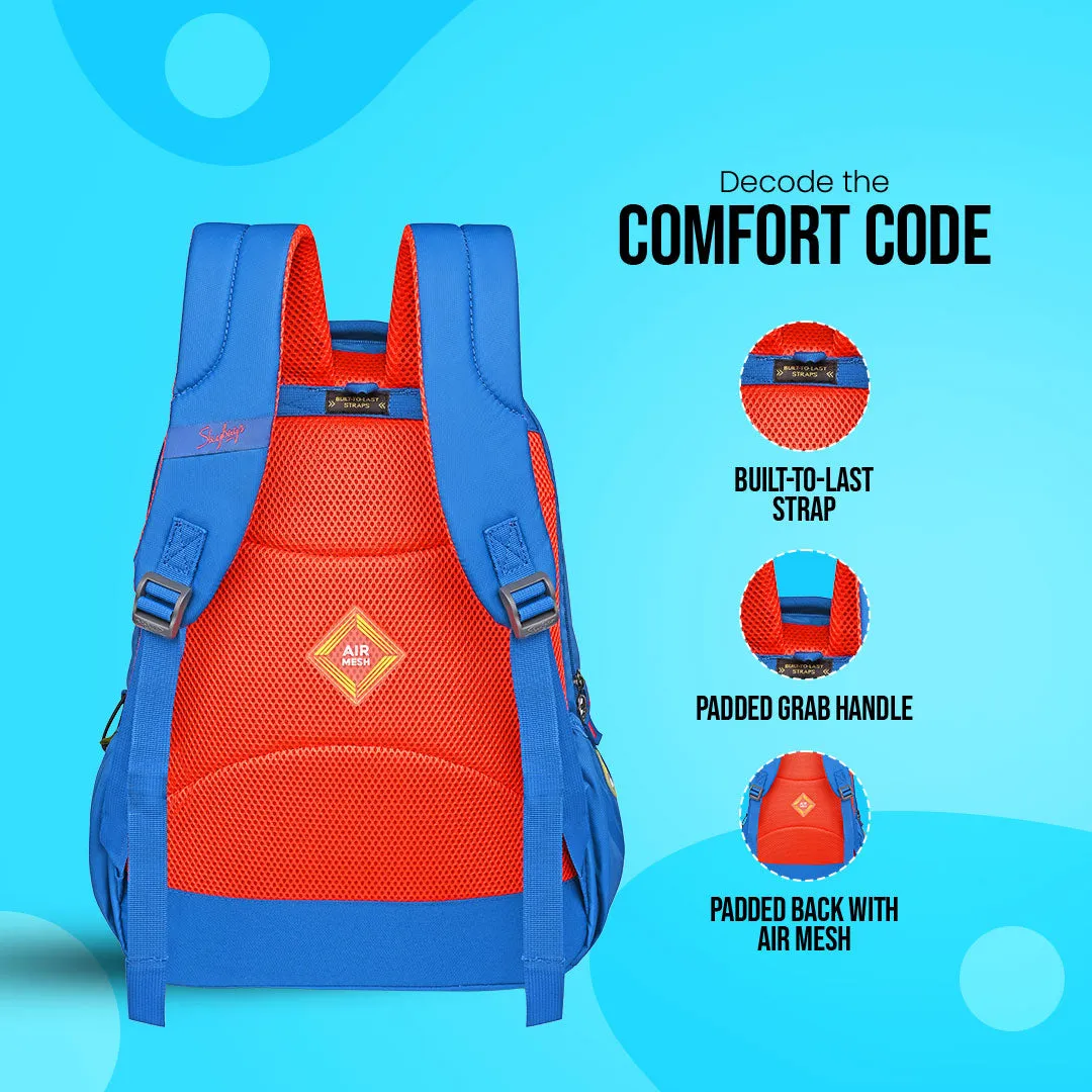 Skybags New Neon 23-09  School BP (H) Royal Blue