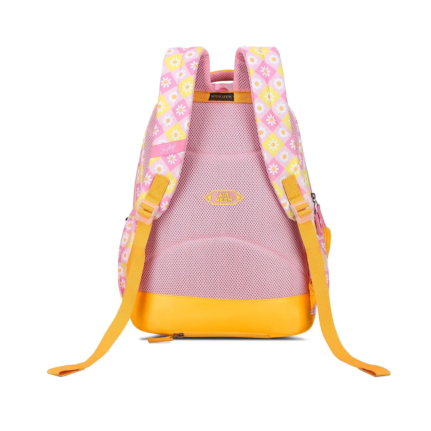 Skybags PEARL 01 SCHOOL BACKPACK PINK YELLOW