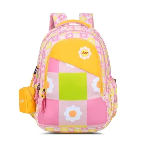 Skybags PEARL 01 SCHOOL BACKPACK PINK YELLOW