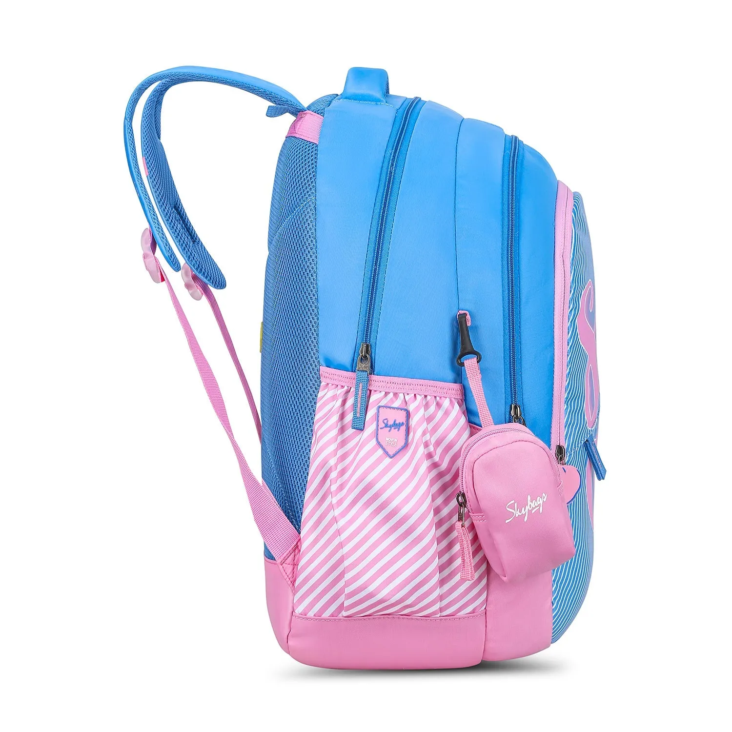 Skybags PEARL 05 SCHOOL BACKPACK BLUE PINK