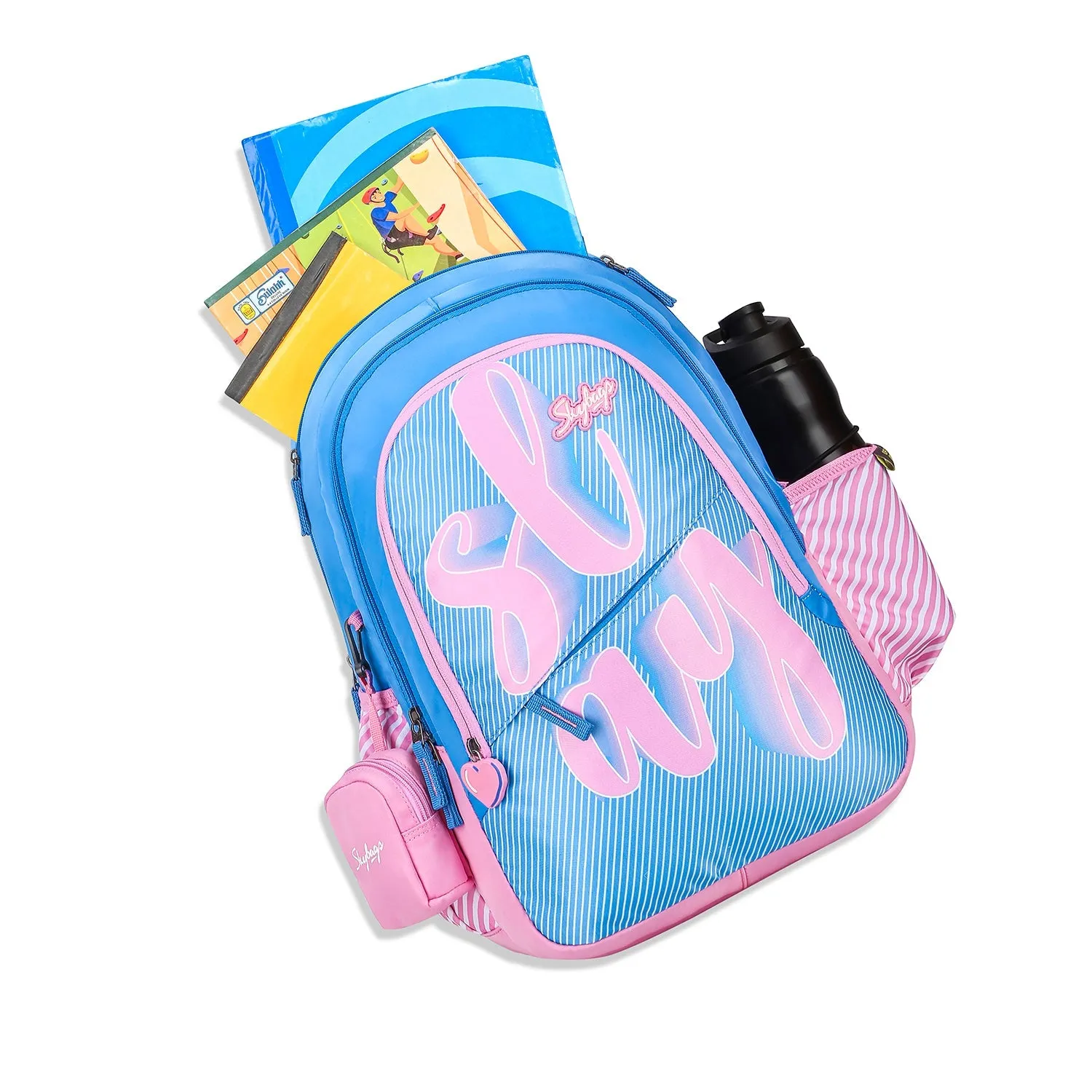 Skybags PEARL 05 SCHOOL BACKPACK BLUE PINK
