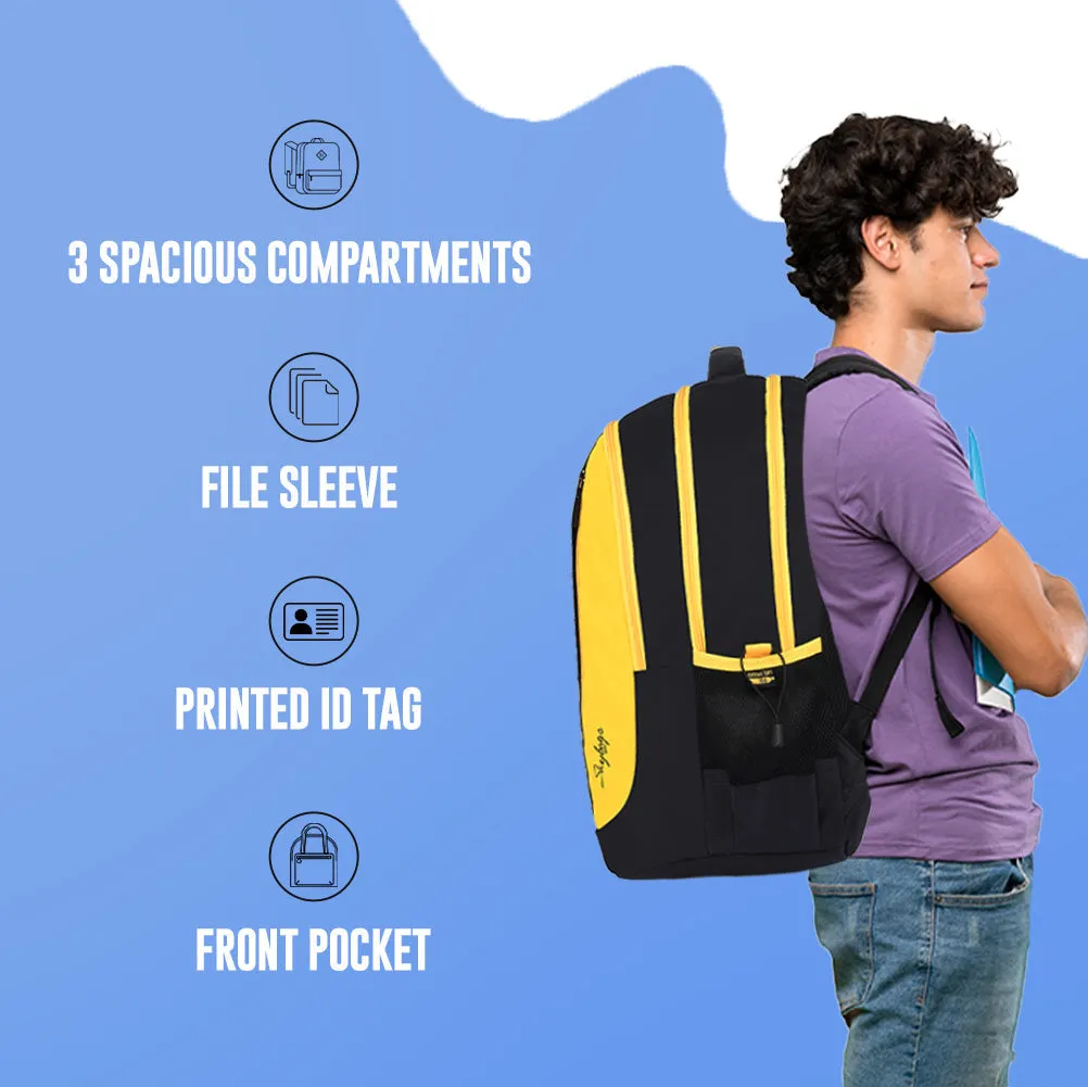 Skybags Squad Plus 07  School Bp Bright Yellow