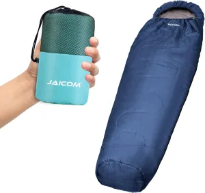 Sleeping Bag Liner and Mummy Sleeping Bag, Two-Way-Zipper, Ideal for Backpacking, Hiking, Hotels and Hostels, Business Trips, Camping, Outdoor