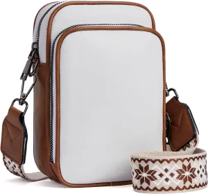 Small Crossbody Bags for Women Trendy,Vegan Leather Cell Phone Purse Crossbody Handbag Purse with Built in Wallet
