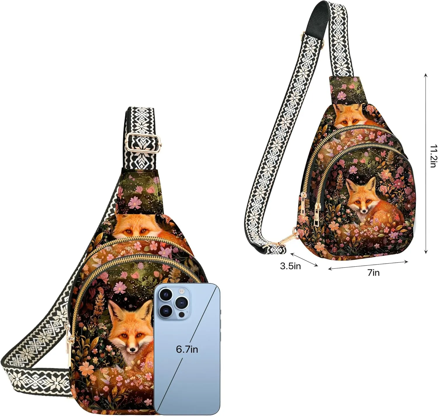 Small Sling Bag for Women Leather Crossbody Bags Sling Backpack for Outdoor Travel