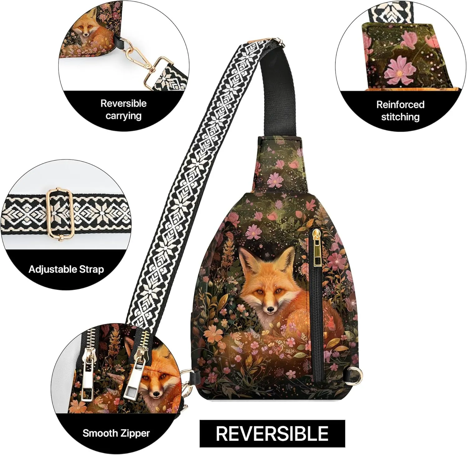 Small Sling Bag for Women Leather Crossbody Bags Sling Backpack for Outdoor Travel