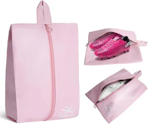 Smell-Proof Cleat Bags for Sports - Durable Soccer Cleat Bag & Track Spike Bag | Water-Resistant Shoe Bags for Travel, Gym, Golf & Storage Esse Pink