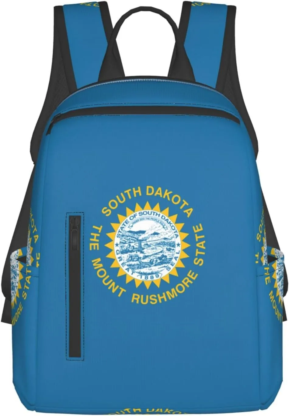 South Dakota Flag Lightweight Backpack Travel Shoulder Bag with Stylish Print, Leisure Day Trips Shopping Backpack